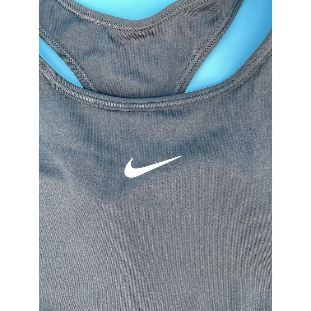 Nike Dri-FIT Sports Bra Women's Size S Black Medium Support Racerback